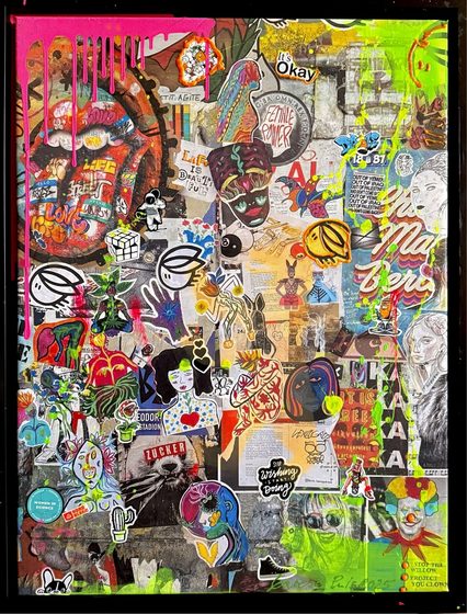 Berlin Graffiti Wall – light-reactive painting by Maresa Puls (Berlin, 2025)