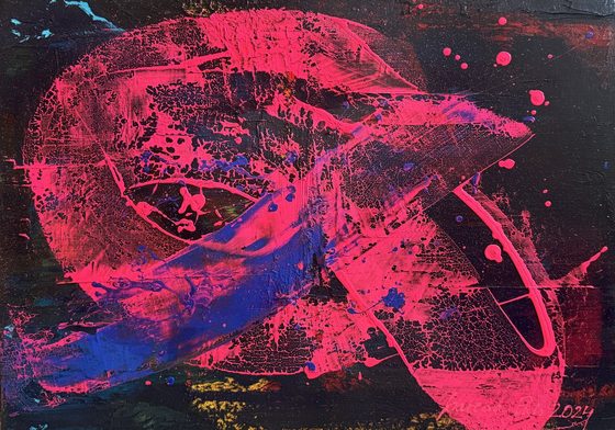RAW Impulse II – light-reactive painting by Maresa Puls (abstract painting, 2024)